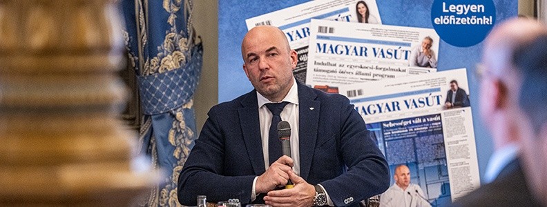 FÓRUM: Dr. Homolya Róbert volt az első Magyar Vasút Club pódiumbeszélgetés vendége: A célok világosak, de még sok munka áll előttünk  – Magyar Vasút II. évfolyam 8. szám